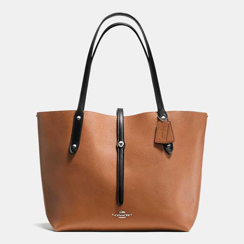 Market Tote In Refined Pebble Leather | Women - Click Image to Close